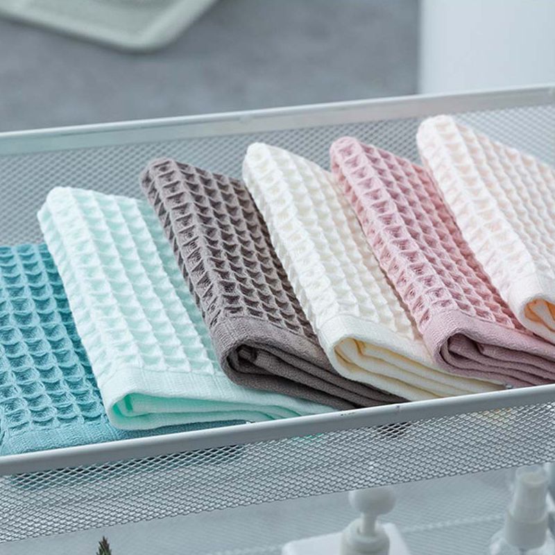 Home Textile Soft Cotton Waffle Face Towels for Adult Soft Absorbent Household Bathroom Towel High Quality Toiletries Household