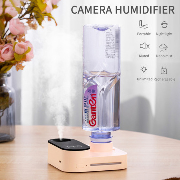 Camera Shape Mist Sprayer Mini USB Rechargeable Face Spray Facial Steamer Humidifier Sprayer Home Office Fogger Mist Maker