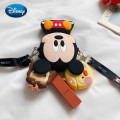 Disney Mickey Minnie 3D Silicone Children's Bag Mini Shoulder Bag Cartoon Baby Coin Purse Girls Messenger Bag Mobile Phone Bag