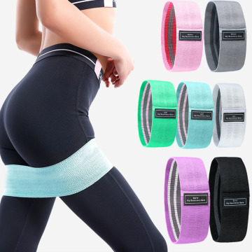 1PCS 7 Colors Yoga Resistance Rubber Bands Indoor Outdoor Fitness Equipment 3 Level Pilates Sports Training Workout Elastic Band