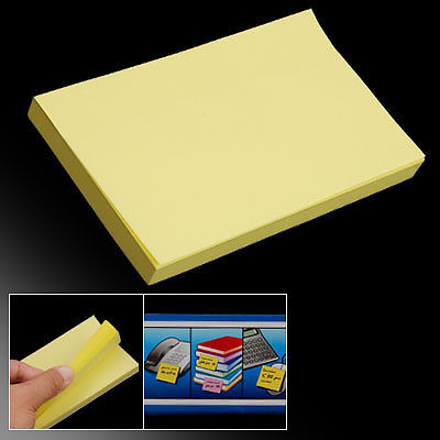 100 Pages Note Self Stick Sticky Paper Message Yellow
