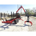 Hydraulic log timber grabs for forestry machinery