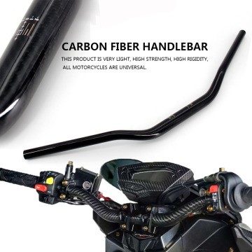 motorcycle carbon fiber handlebar bike carbon handlebar motorcycle carbon fiber parts 22mm handlebar