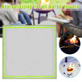 Fire Pit Mat Visible at Night Protection Grill Patio Fireproof Mat Deck Protector Under Grill Mat for Wood Burning Fire