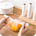 100 Pcs Roll Disposable Vest Design Food Storage Grip Seal Bag Saver Saran Wrap Plastic Bags Home Kitchen Organization New