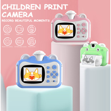 5 Colors Children Camera Instant Print Camera For Kids Camera With Thermal Photo Paper Toys Camera For Birthday Best Gifts