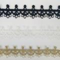 2 Yards High quality Water Soluble Gold Lace Trim Braid Lace DIY Garment Accessories Embroidery Fabric Lace Trims 15mm