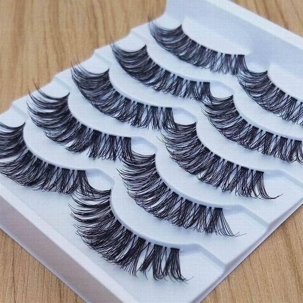 5 Pairs Eyelashs Natural long 3D Faux Mink Eyelashes Thick HandMade Full Strip Lashes Volume Soft Mink Lashes False Eyelashes