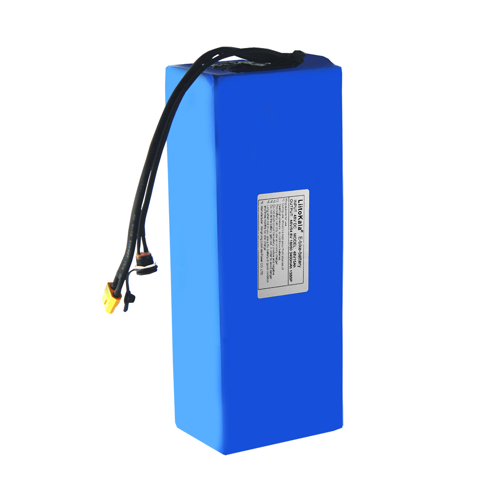 LiitoKala 48V 15AH battery pack 48V 15AH 1000W Electric bicycle battery 48V Lithium ion battery 30A BMS and 2A Charger