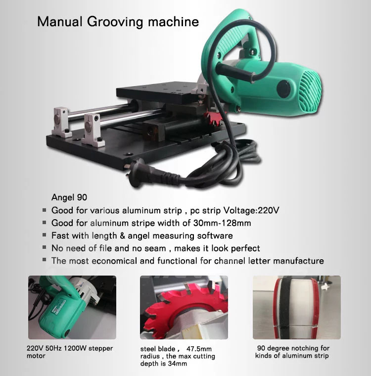 Hot sale channel letter making tools made in China grooving bending machine