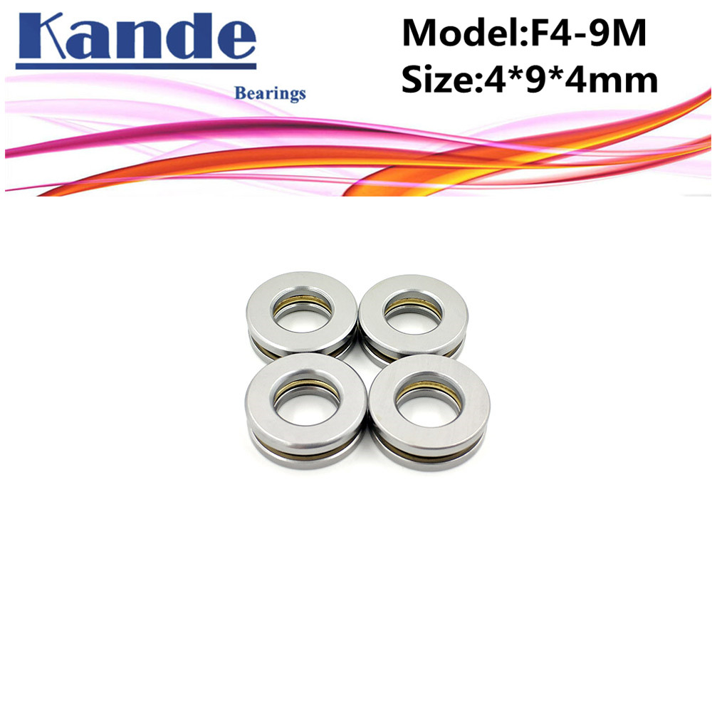 4pcs F4-9M 4x 9 x 4mm F4-9 high quality Miniature planar bearing 4x9x4 mm Axial Ball Thrust Bearing