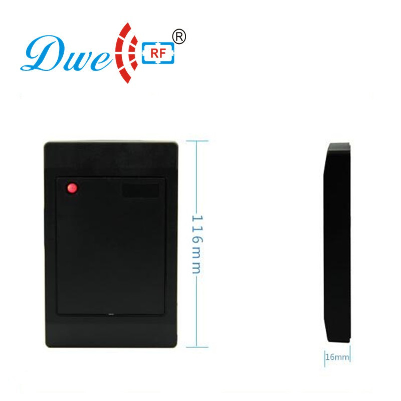 DWE CC RF ISO 14443A 13.56mhz rfid access control ip65 weigand 26 wiegand 34 card reader scanner