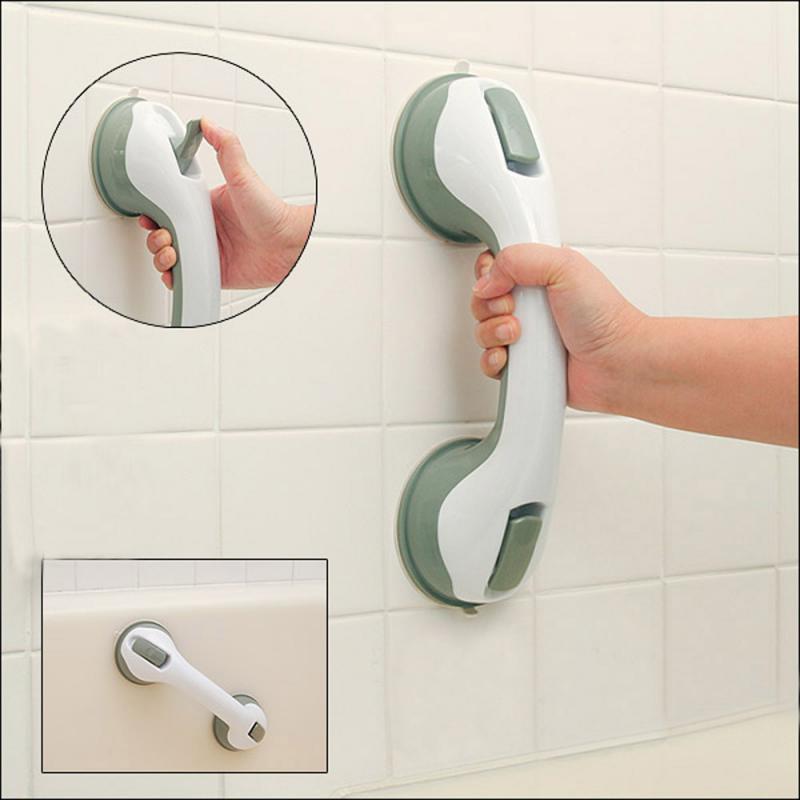 Anti-slip Handle Shower Room Armrest Refrigerator Removable Handle Super Strong Suction Cup Bathroom Bath Shower Tub Handle