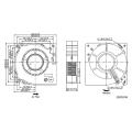 SXDOOL cooling fan blower 120mm 12cm Blower Fan 12V 24V 120X120X32mm Ball Computer Radial Turbo Fan Cooling Fan