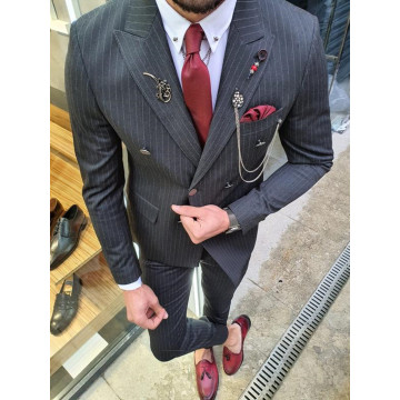 Men's Suits Custom Made Wedding Tuxedos Formal Best Man Suit Groom Wear Male Business Suit 3-Piece Suits (Jacket+Vest+Pants)