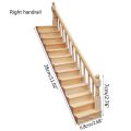 1:12 Doll House Accessories Dollhouse Mini Decoration Scene Plain Handrail Staircase Model 54DF