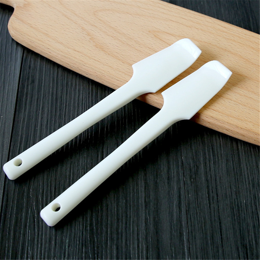 20 * 3.5cm Practical Butter Cream Stirring Scraper Durable Silicone Elbow Spatula Bean Paste Bending Spatula Kitchen Pastry Tool