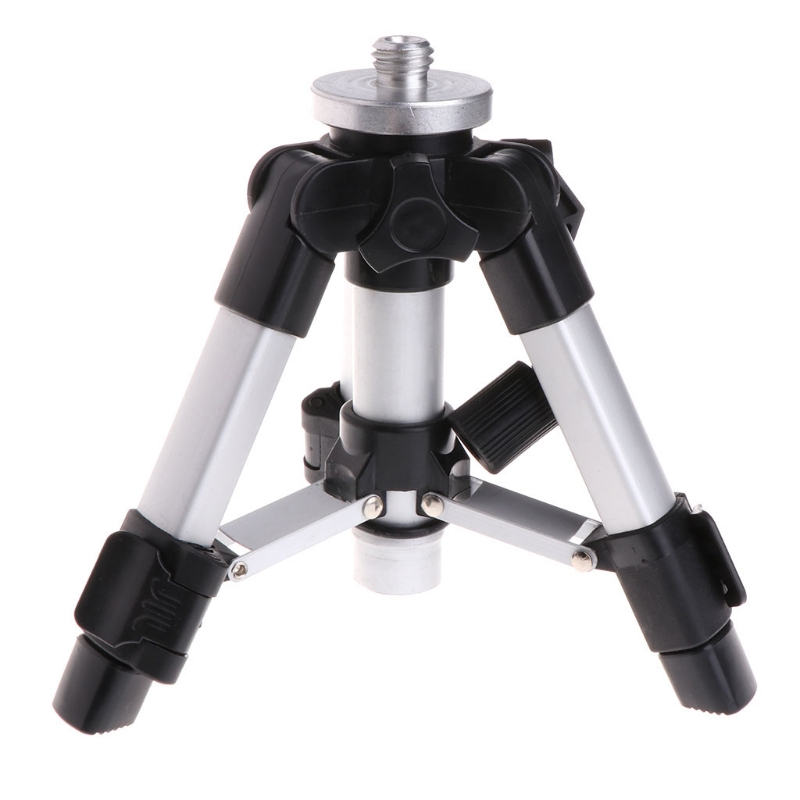 The best New Arrive Portable Tripod 5/8inch Laser Level Mini Tripods Aluminium Adjustable 16-28cm Drop Shipping Support
