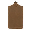 Genuine Leather Luggage Tags & Bag Tags 2 Pieces Set ( Black Brown Khaki) Luggage Tags Travel Accessories