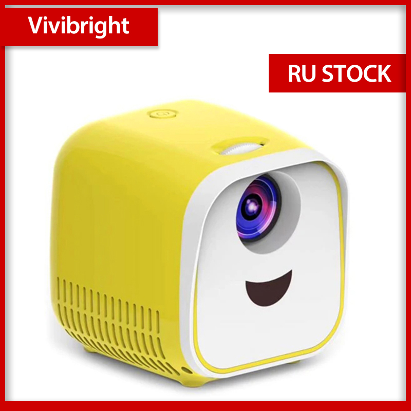 Vivibright Portable Projector USB Projector 1000 Lumens 1080p HDMI Video Projector LCD For Home Theater for Children Gift