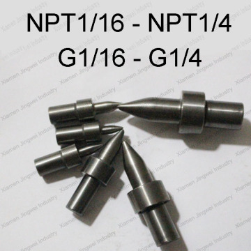 Tungsten carbide America imperial pipe thread form drill NPT/BSP/G1/16 1/8 1/4 flow tap drill, friction drill, holt melt drill