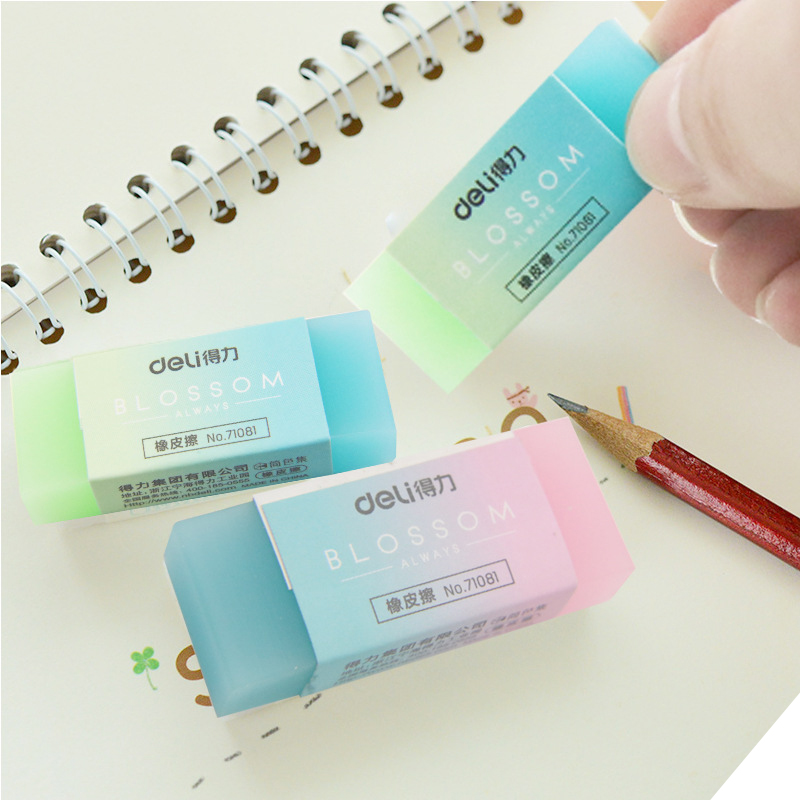 Cute Kawaii Chancery Jelly Colored Pencil Eraser Office School Student Stationery Supplies Rubber Erasers Kids Gifts Supplies