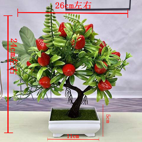 Artificail Fruit Plants Home Decor Fruit Orange Cherry Bonsai Simulation Decorative Artificial Flowers Fake Plants Ornaments