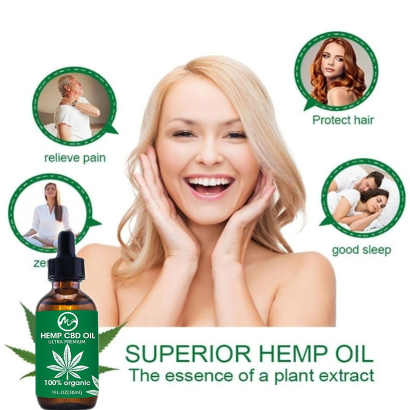 Minch Pure Hemp CBD Oil Pain Relief Oil 100% Organic Hemp Seeds Oil Extract Drop for Pain Anxiety & Stress Relief Skin Care Oil