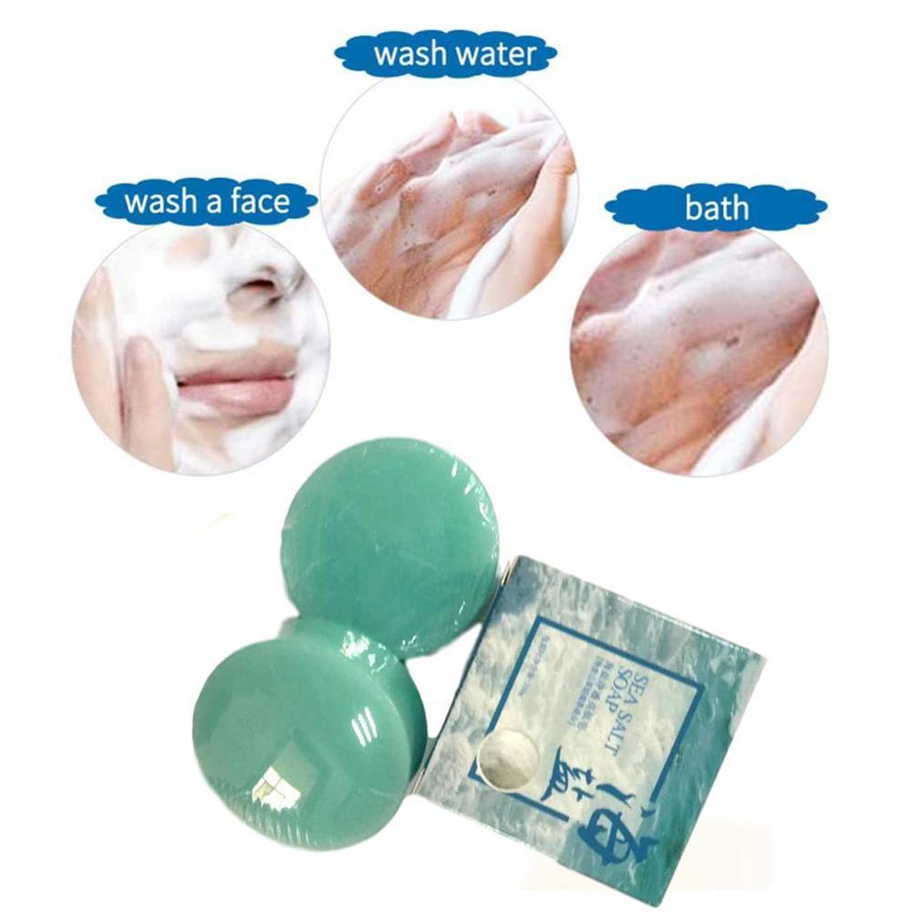 Sea Salt Soap Removal Pimple Pores Acne Treatment Cleaner Moisturizing Wash Care Skin Milk Soap Base Face Goat N5V7