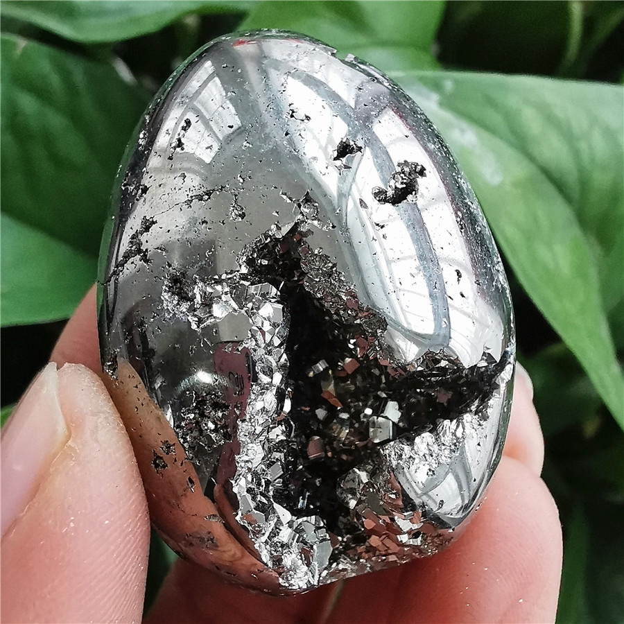 Healing Pyrite Natural Pyrite Crystal Mineral Healing Crystals Specimen Egg Home Decor Stone 1PC Rough Pyrite 90-180G 1PCS