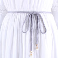 ladies pearl knitted Braided belts for women Twist weaving waist knot rope female cotton string strap