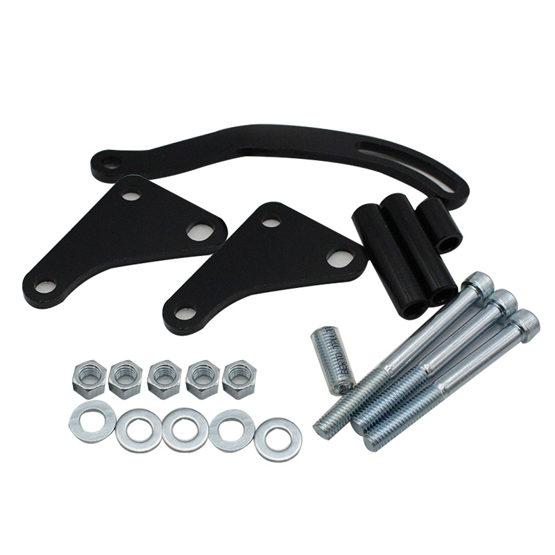 Black Power Steering Pumps Mounting Bracket SWP LWP for Saginaw GM SB Chevy 350 Car Styling