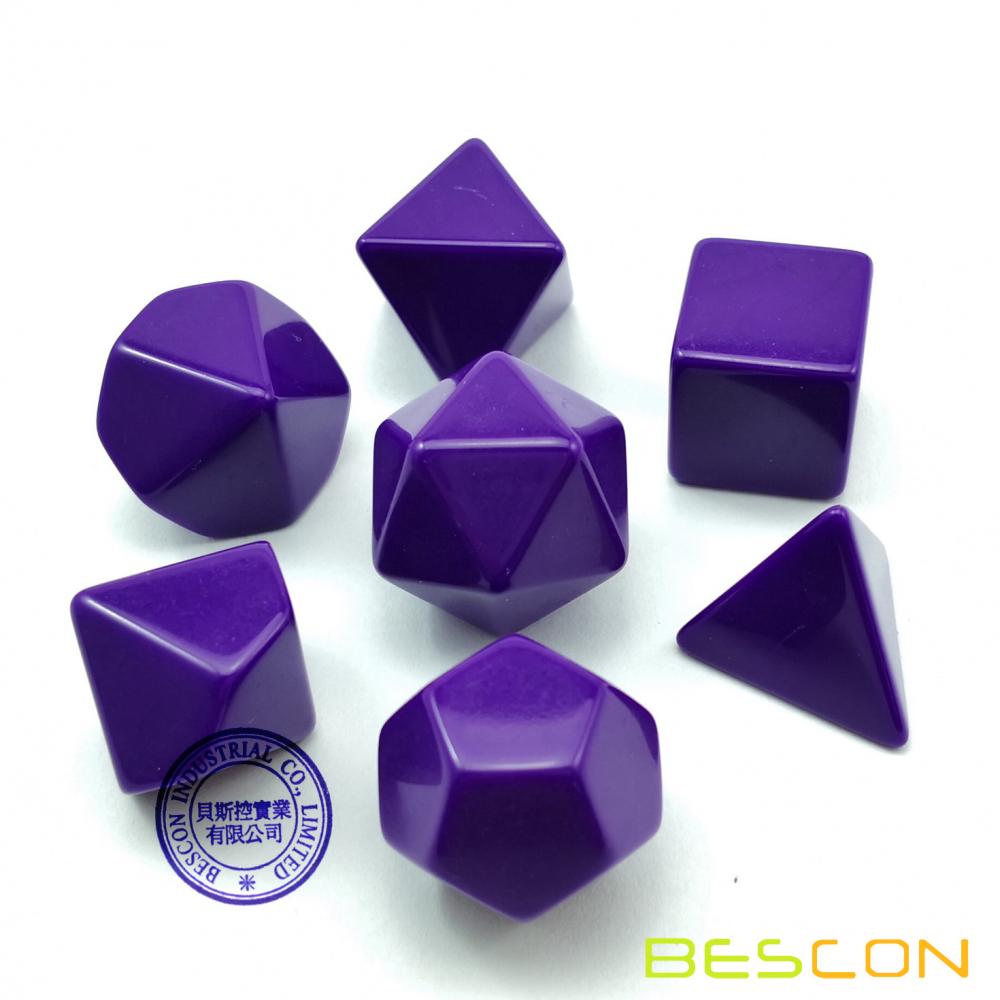 Bescon Blank Polyhedral RPG Dice 35pcs Assorted Colors Set, Solid Colors in Complete Set of 7, One Set for Each Color, DIY Dice