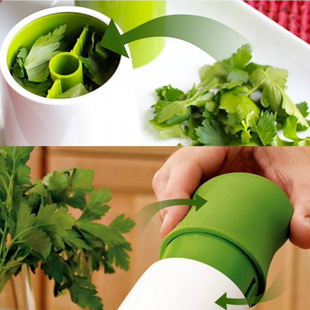 2019 New Herb Grinder Spice Mill Parsley Shredder Chopper Fruit Vegetable Cutter Kitchen Gadgets Cooking Tools