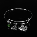 Outlander Charm Bracelets Scottish Thistle Dragonfly Celtics Knot Sassenach Handmade Links Chain Bangles Bracelets For Women Men