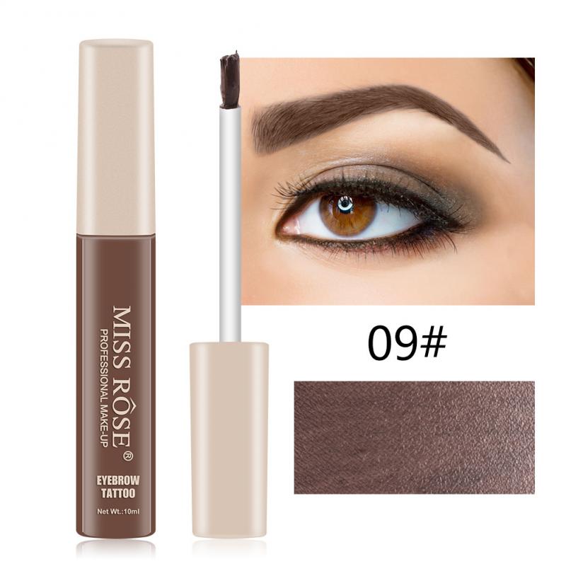 MISS ROSE Quick-Drying Matte Beauty Makeup Eyebrow Pencil Waterproof Lasting Non-Marking Enhancers Dyeing Eyebrow Cream TSLM1