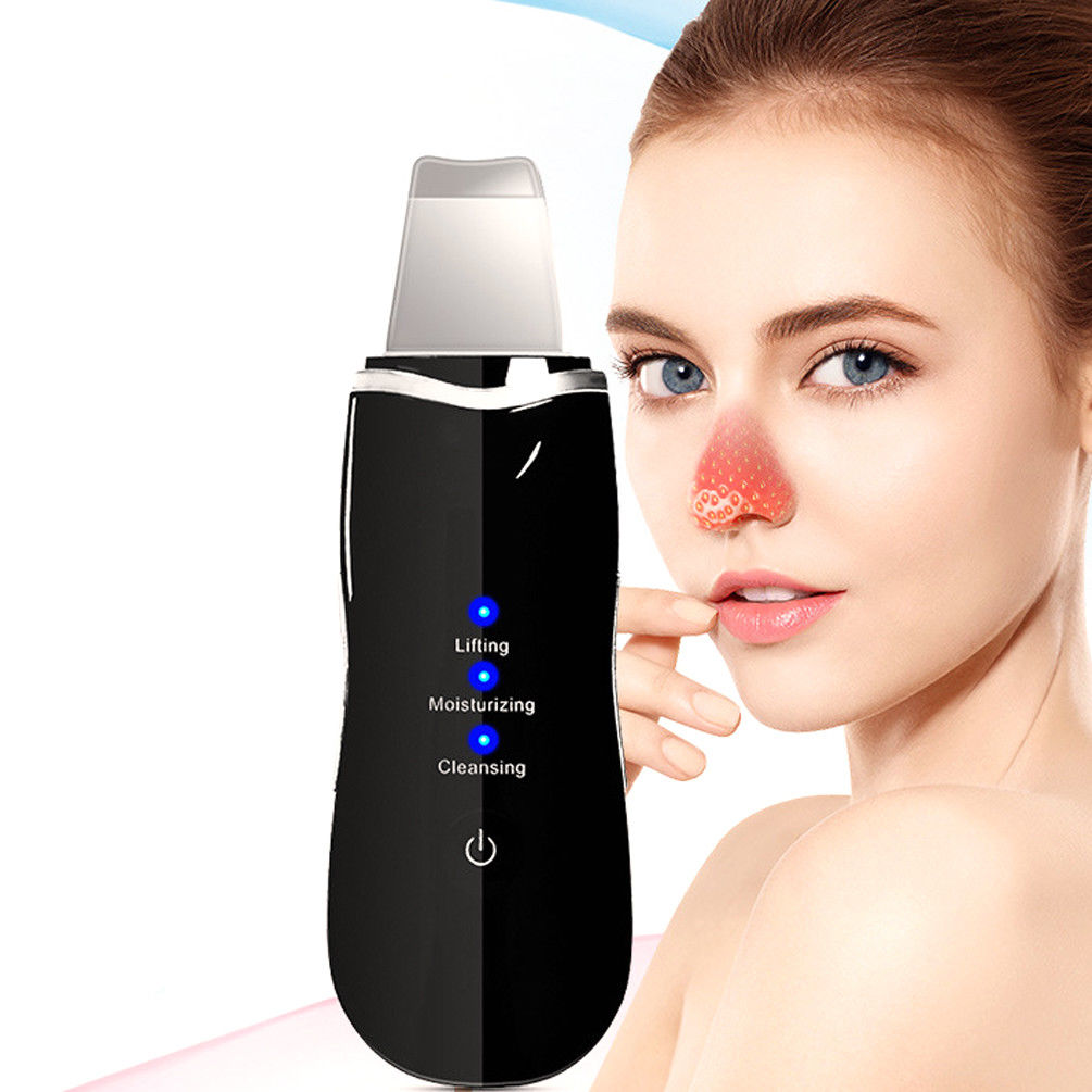 Ultrasonic Facial Skin Scrubber Ion Deep Face Cleaning Peeling Remove Blackhead Rechargeable Skin Care Device Beauty Instrument