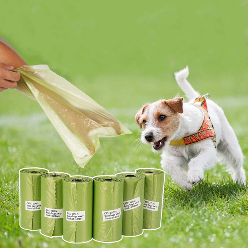 1Rolls 15count Dog Poop Bags biodegradable Earth-Friendly Dog Waste Bags Dog Pooper Scooper Several colors to choose