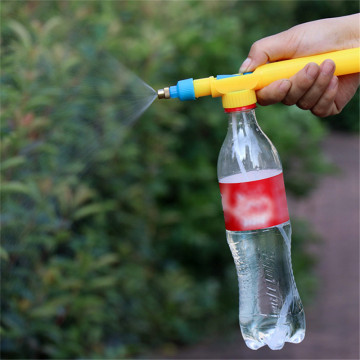 Plastic Mini Pressure Water Sprayer Mini Juice Bottles Interface Trolley Head Toy Gun Water Pesticide Spraying Watering Supplies