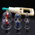 6 Cups/set Chinese Massage Treatment Relaxation Pull Out Vacuum Apparatus Plastic Vacuum Magentic Cupping Device With Tube Kits