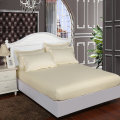 Hotel 100% Cotton Satin Fitted Bed sheet Stripe Mattress Cover Four Corners With Elastic Band 12 Colors