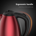 LEEWONG Electric Kettle Stainless Steel Teapot Quick Heating Boiling with Water Kettles Kitchen 1.8L Red