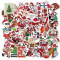 50pcs Colorful Christmas sticker Kawaii Santa Claus/Snowman/Christmas Tree Notebook Planner very thin / New Year Gift Stickers