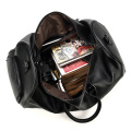 Big Vintage Men Travel Bag Genuine cow Leather black Travel Duffel Male Carry On Luggage Weekend Bag Man Large Shoulder Bag