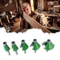 5pcs/set Shank Chamfer Router Bit Different Degrees Milling Cutter For Wood Woodworking Trimming Machine Tool