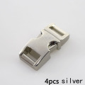 4pcs 10mm silver