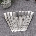 10Pcs Hair Clips Stainless Steel Hairdressing Duck Bill Alligator Clips Drop Shipping