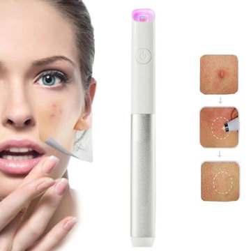 Blue Red Light Therapy Acne Spot Treatment Laser Pen Scar Wrinkle Removal Device Blackhead Blemish Remover Face Skin Care Tool