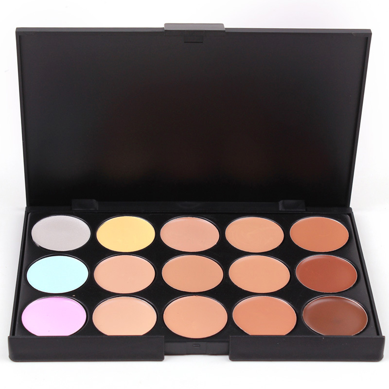 Natural Professional Concealer Palettes 15 Colors makeup Foundation Facial Face Cream Cosmetic make up color brush