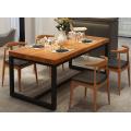 Nordic solid wood negotiation dining table desk reception table long table casual modern conference table